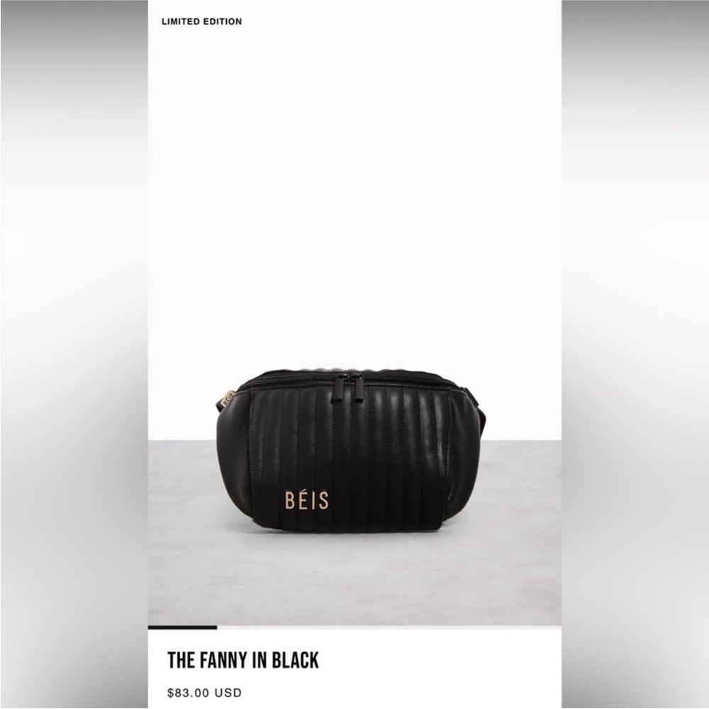 BEIS Black Quilted Shoulder Bag - Picture 6 of 9